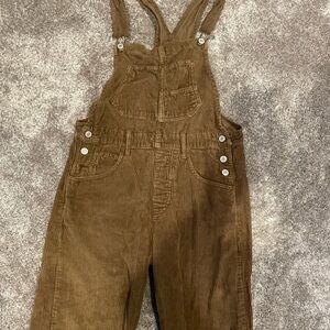 We The Free Brown Corduroy Women's Overalls